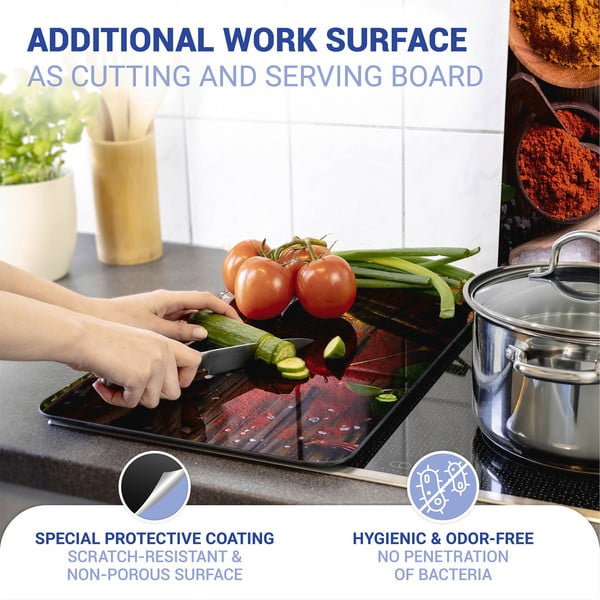 Set od 2 staklena poklopca za štednjak Wenko Spices, 52 x 30 cm-image-4