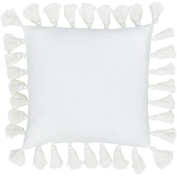 Bijela pamučna ukrasna jastučnica Westwing Collection Shylo, 40 x 40 cm