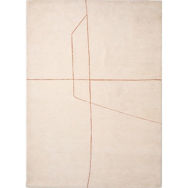 Krem ručno rađen tepih 160x230 cm Delide – Kave Home