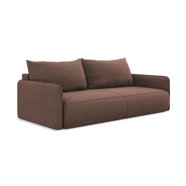 Ružičasta sklopiva/s prostorom za odlaganje sofa 216 cm Nanea – Makamii-image-2