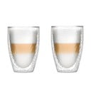 Set od 2 čaše s dvostrukom stijenkom Vialli Design Allessia, 350 ml