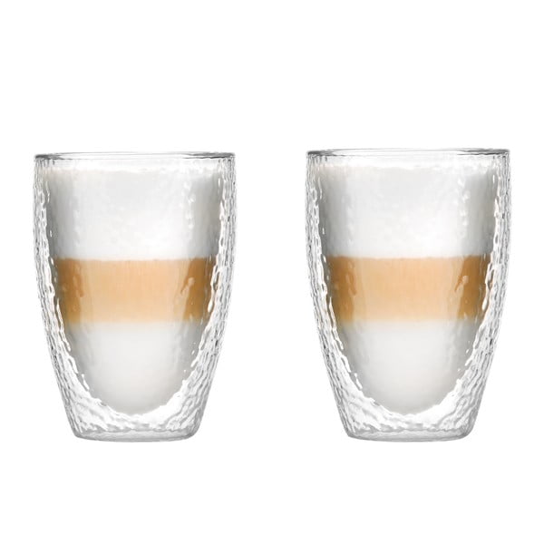 Set od 2 čaše s dvostrukom stijenkom Vialli Design Allessia, 350 ml