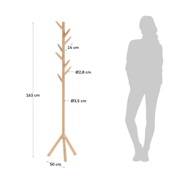 Vješalica od drveta breze Kave Home Natane-image-4