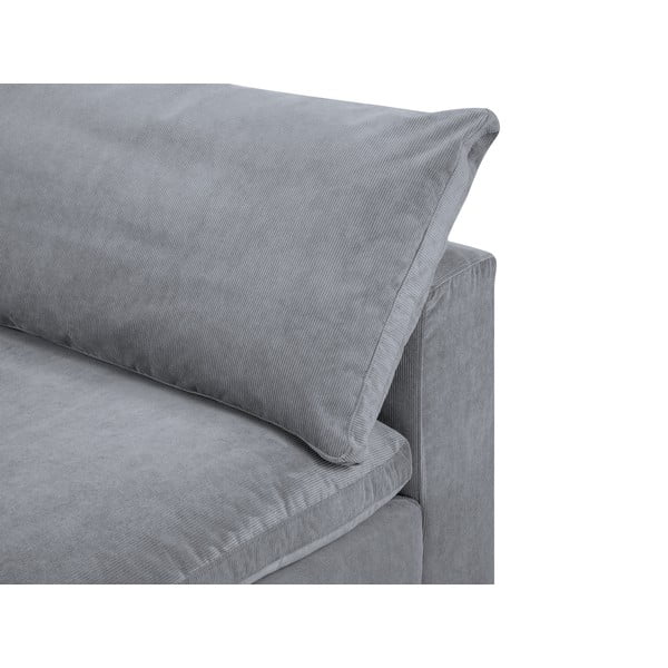 Sivi kutni dio modularne sofe od samta Windsor & Co Sofas Galaxy, lijevi kut-image-1