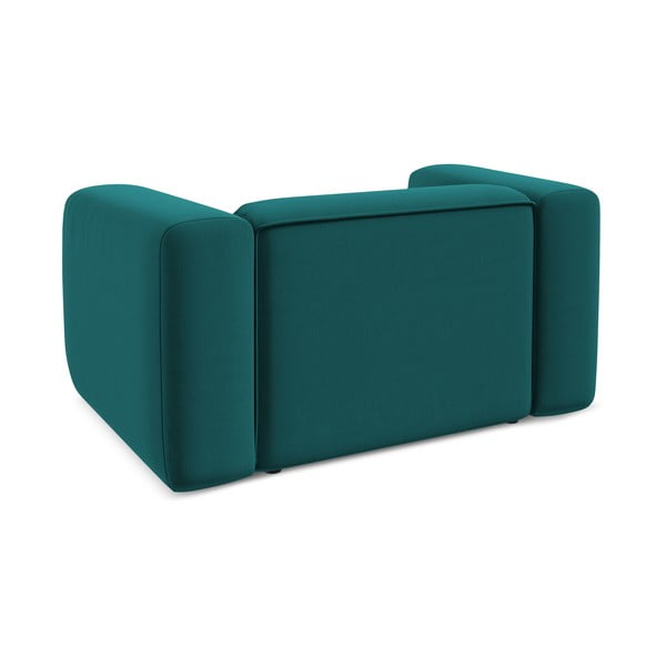 Tirkizna baršunasti fotelja Ekahi – Makamii-image-4