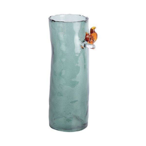 Tamno zelena staklena vaza (visina 15 cm) Squirrel On Branch – PT LIVING