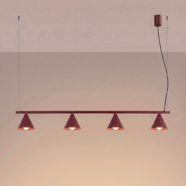 Bordo željezna viseća svjetiljka Zylo – Sollux-image-3
