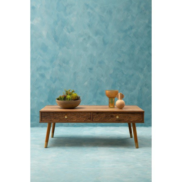 Stolić za kavu u tamnoj prirodnoj boji 59x110 cm Frida – Premier Housewares-image-2
