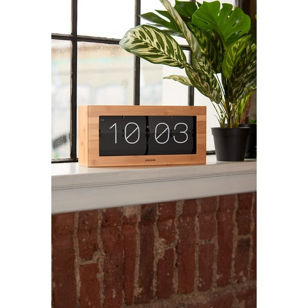 Drveni preklopni sat Karlsson Flip, 37 x 17,5 cm-image-3