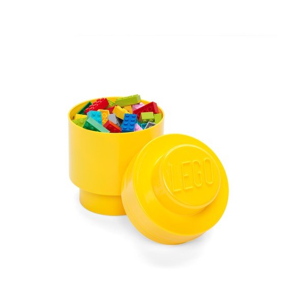 Žuta okrugla kutija LEGO® , ⌀ 12,5 cm-image-1