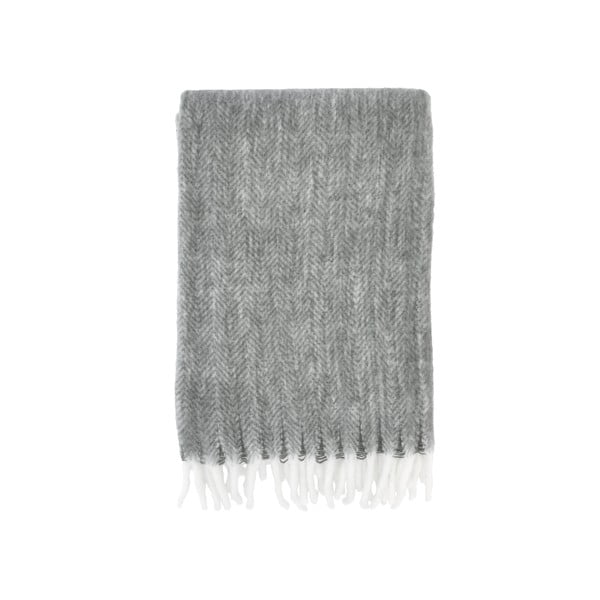 Sivi prekrivač za krevet za jednu osobu 150x200 cm Brushed - Södahl