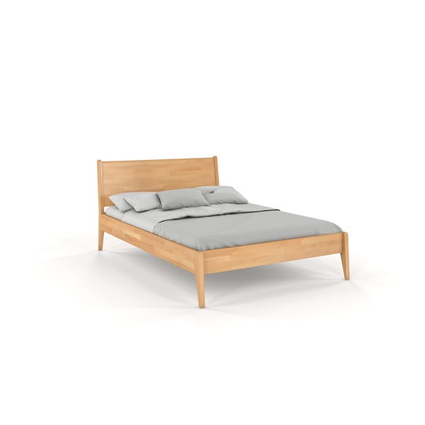 Bračni krevet od masivne bukve 180x200 cm u prirodnoj boji Visby Radom – Skandica