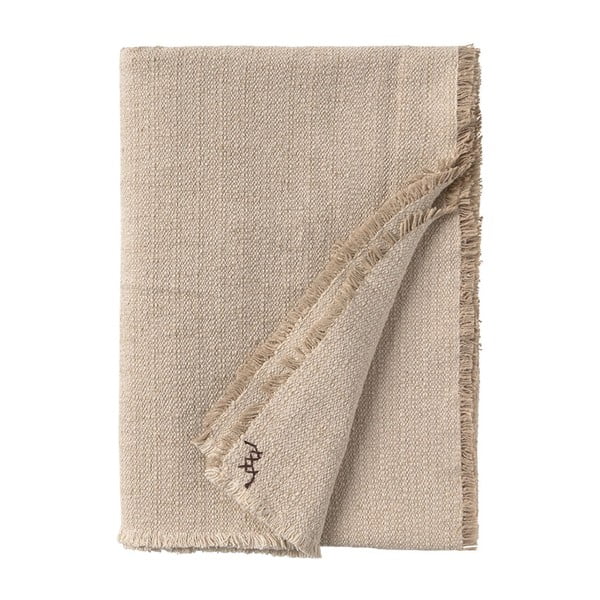 Krem pamučna deka 130x180 cm Handloom – Lorena Canals