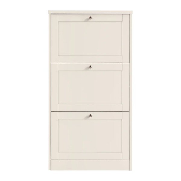 Bež preklopni ormarić za cipele u mat dekoru 70x130x19 cm Heide – Støraa
