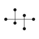 Crna metalna zidna vješalica Dama – Kalune Design