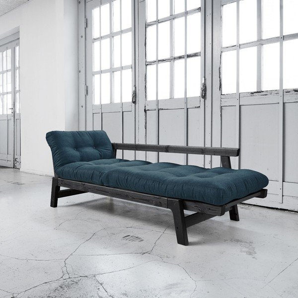 Kauč na razvlačenje Karup Step Black / Deep Blue-image-2