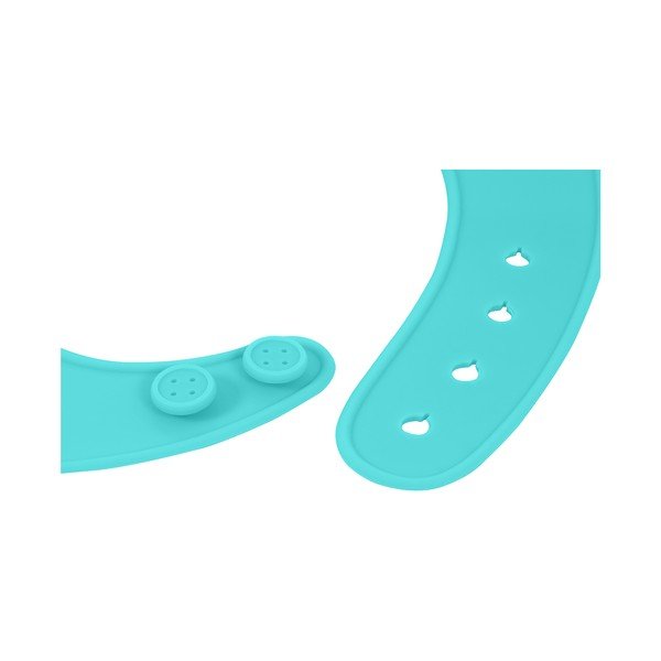 Plavi silikonski podbradnik s džepom Kindsgut Bib-image-4