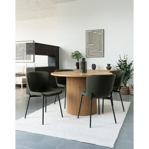 Tamno zelene blagovaonske stolice u setu 2 kom Maceda – House Nordic-image-2