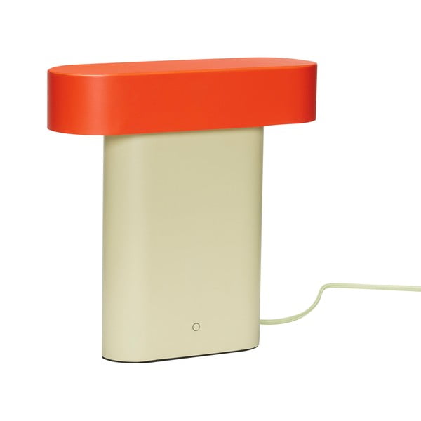 Narančasta/bež stolna lampa (visina 25 cm) Sleek – Hübsch