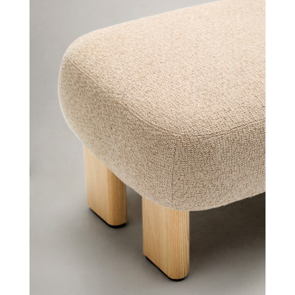 Bež tabure od šenila Nema – Kave Home-image-4