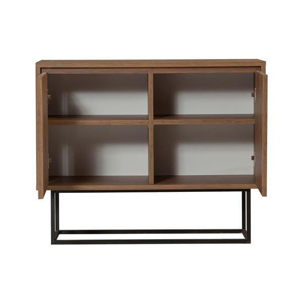 Ormarić u dekoru oraha u prirodnoj boji 90x72 cm Rodez – Kalune Design-image-2