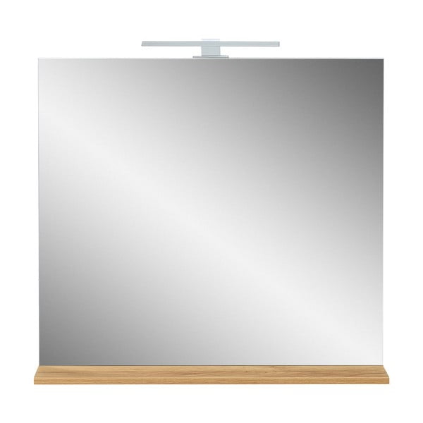 Zidno ogledalo s osvjetljenjem/s policom 15x75 cm Menen – Germania