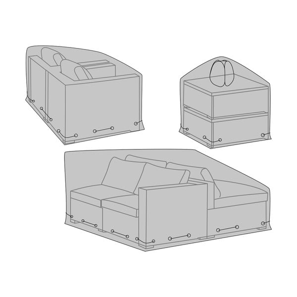 Zaštitne navlake za vrtni namještaj 3 kom – House Nordic-image-3