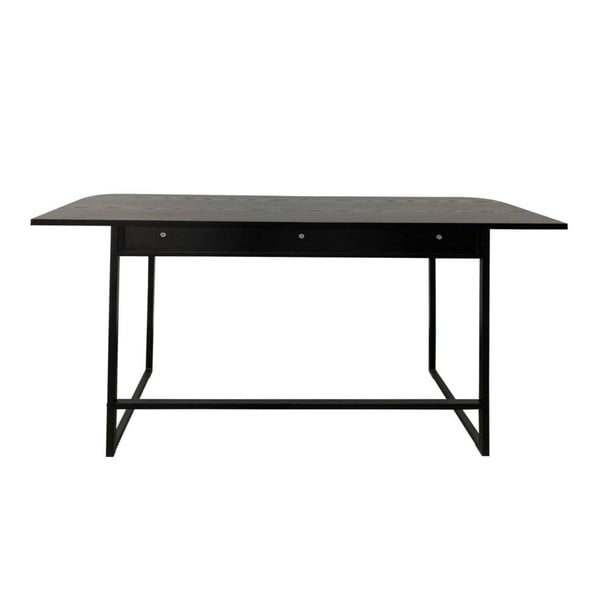 Crni pomoćni stol u dekoru jasena 40x140 cm Darlington – Actona-image-3