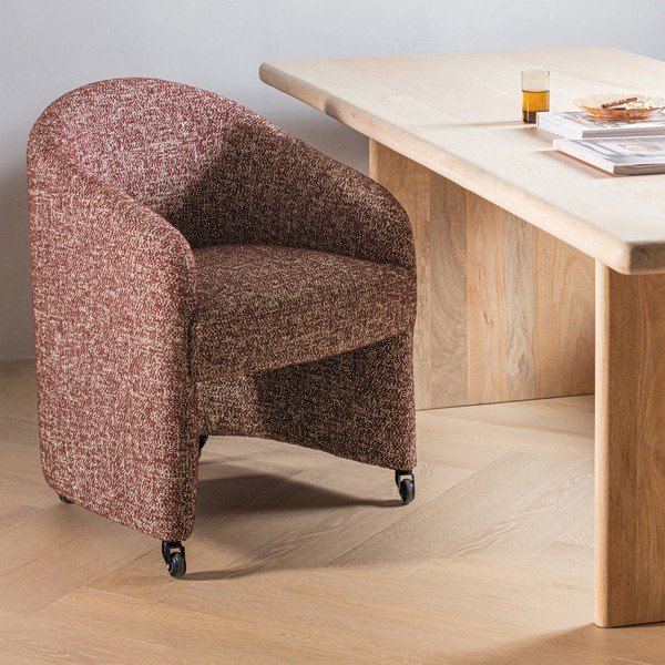 Podstavljena uredska stolica boja terakote Cordo – WOOOD-image-1