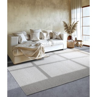 Bijeli ručno rađen vunen tepih 60x90 cm Francois – Villeroy&Boch