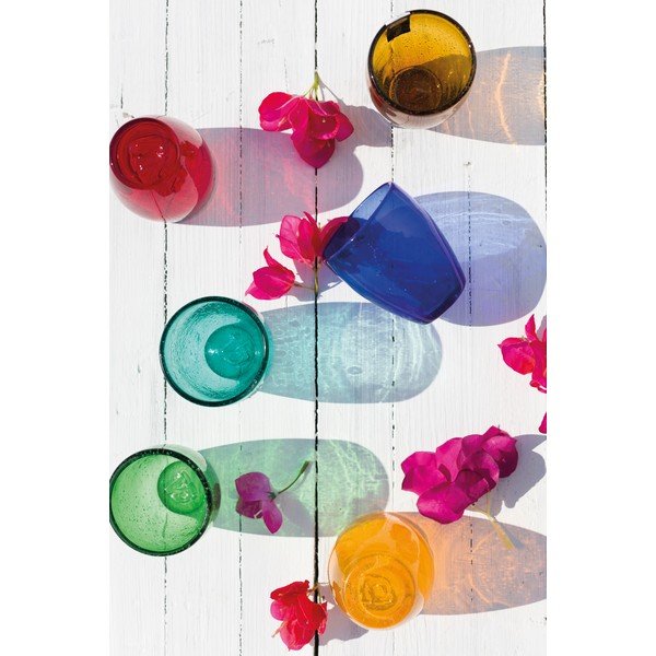 Set od 6 čaša u boji od puhanog stakla Villa'd Este Rainbow, 280 ml-image-1