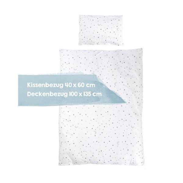 Bijela pamučna dječja posteljina za dječji krevetić 100x135 cm Sternenzauber – Roba-image-2