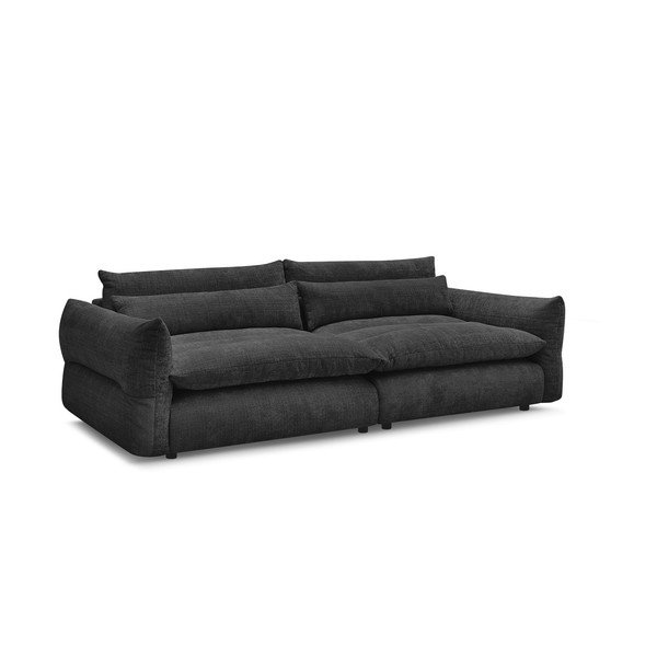 Crna sofa od šenila 276 cm Neil – Bobochic Paris-image-2