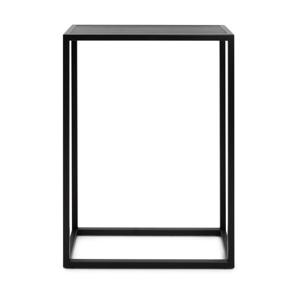 Crni pomoćni stol s hrastovom pločom stola 30x66 cm Daniël – Spinder Design