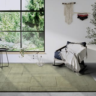 Zeleni ručno rađen vuneni tepih 160x230 cm Charlotte – Villeroy&Boch