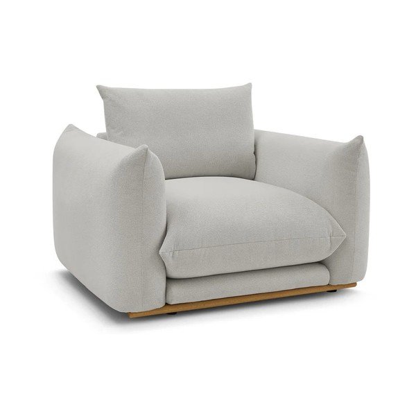 Svijetlo siva fotelja Ernest – Bobochic Paris