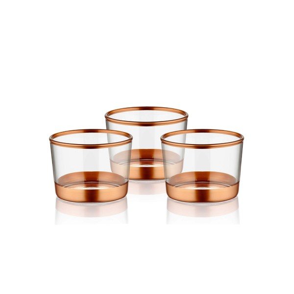 Set od 3 čašice Mia Glam Bronze, ⌀ 8 cm-image-1