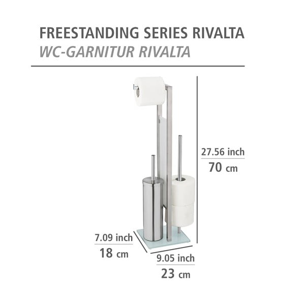 Stalak za toaletni papir sa četkom Wenko Rivalta-image-4