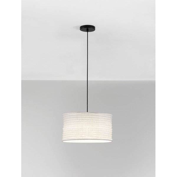 Bijela lanena viseća svjetiljka ø 38 cm Linnet – Nova Luce-image-2