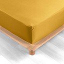 Žuta  plahta s gumom od pamučnog perkala 180x200 cm Percaline – douceur d'intérieur