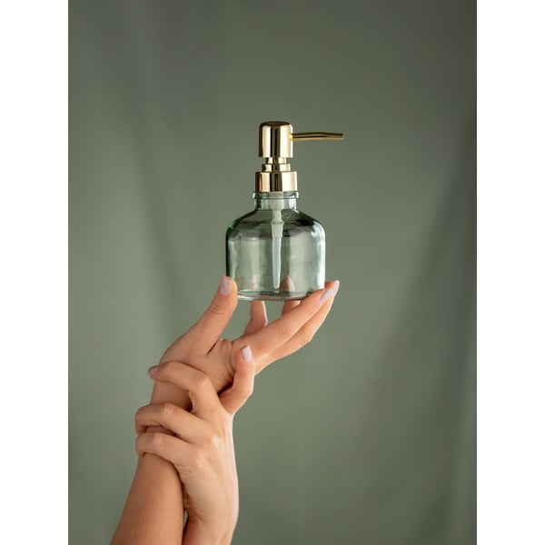 Mentol zeleni stakleni dozator sapuna 200 ml Atessa – Wenko-image-1