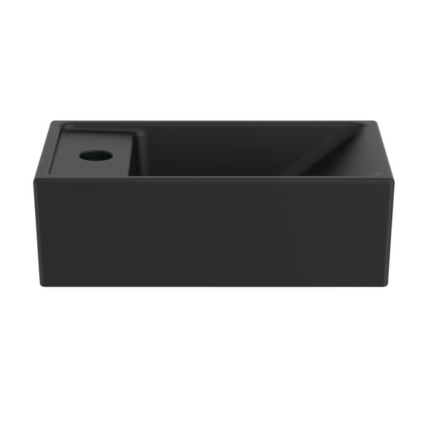Mat crni keramički umivaonik za WC 37x21 cm i.Life S – Ideal Standard