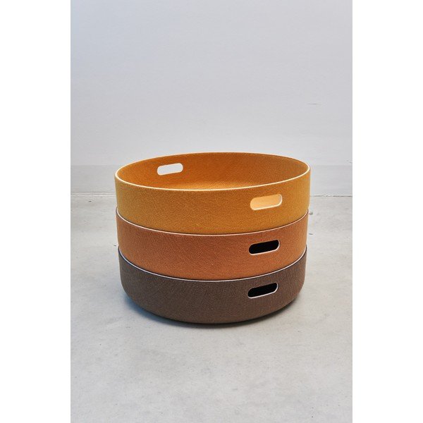 Tekstilna košara za skladištenje ø 46x12 cm Cesto Saffron – MiaCara-image-3