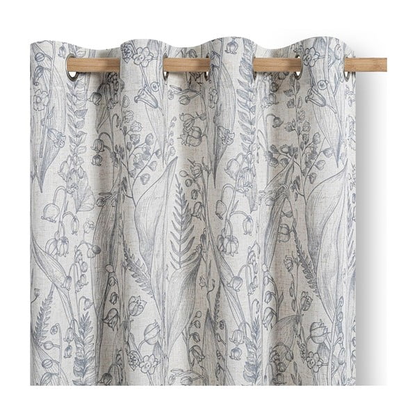 Svijetlo siva zavjesa 135x250 cm Selvetia – Restilo