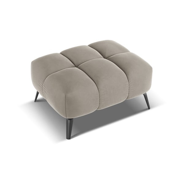 Bež baršunast tabure Nalu – Makamii-image-2