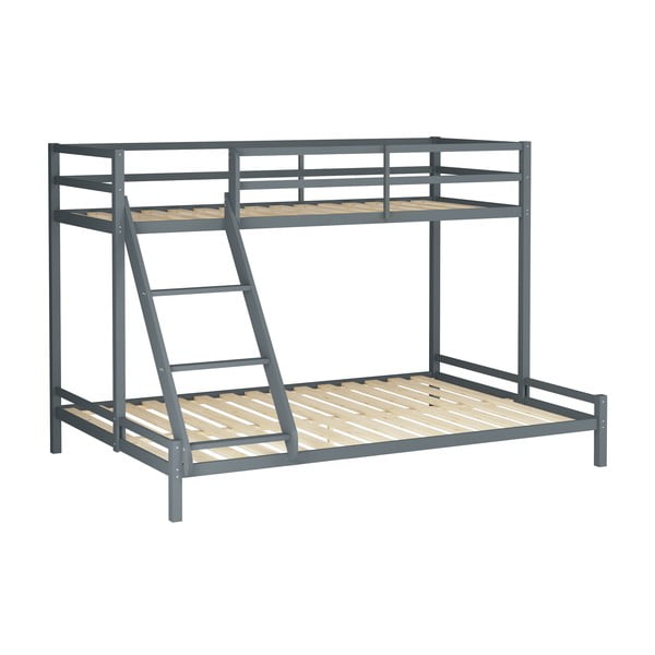 Sivi krevet na kat od borovine Støraa Alpi2