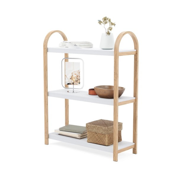 Bijela polica u egzotičnom drvenom dekoru 72x90 cm Bellwood - Umbra-image-4