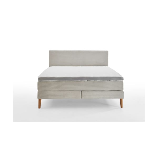 Bež boxspring krevet 160x200 cm Linea – Meise Möbel-image-2