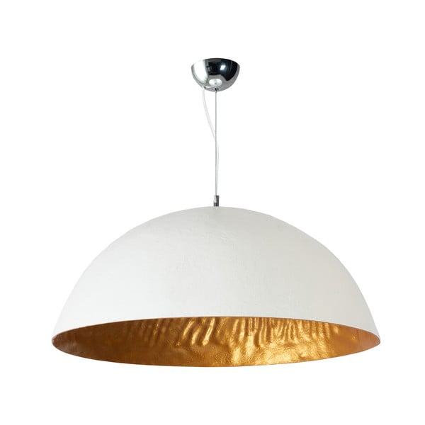 Bijelo-zlatna stropna svjetiljka ETH Mezzo Tondo, ⌀ 70 cm