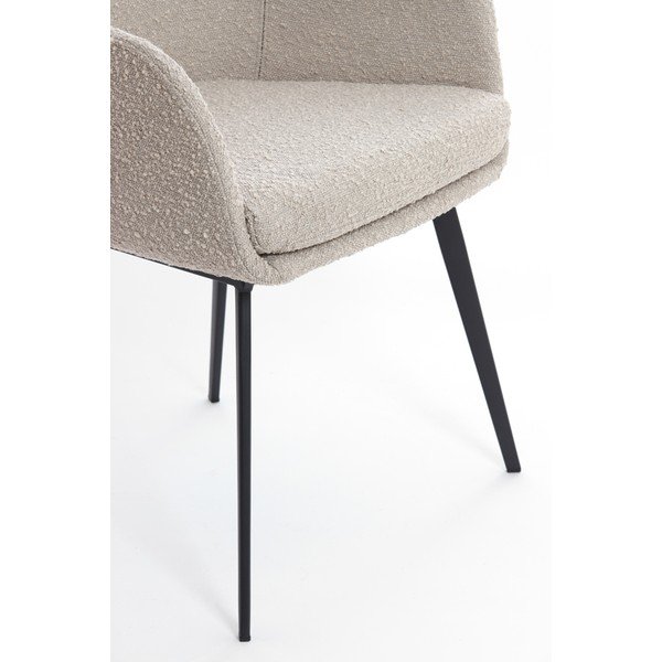 Bež podstavljena blagovaonska stolica s naslonima za ruke Leone – Light & Living-image-4